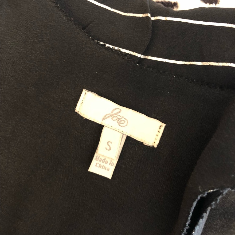 Joie Striped Silk Top Blouse - Picture 5 of 5